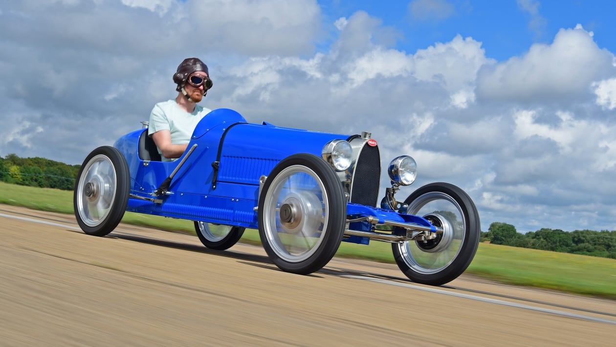 We drive the The Little Car Company electric Bugatti Type 35 toy racer